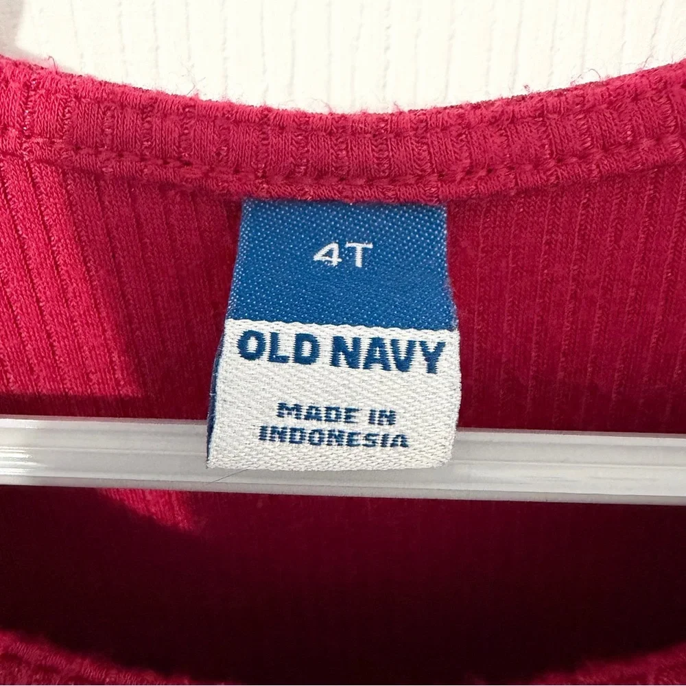 Old Navy Vibrant Red Ruffle Kids Dress